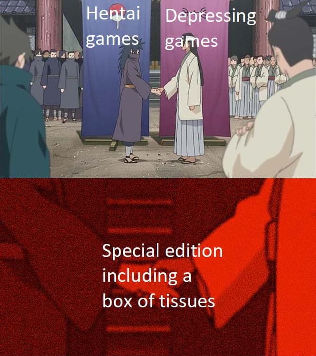Hentai Depressing Games Games In Special Edition Including A Box Of Tissues 