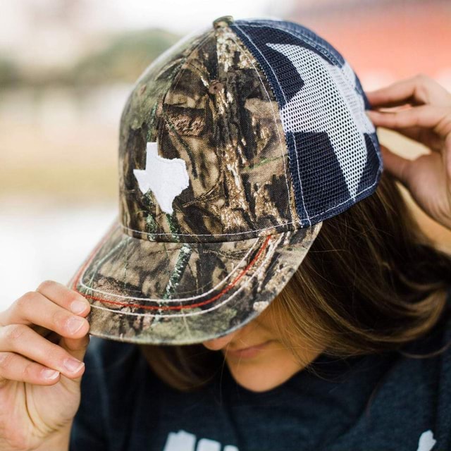 Mossy Oak Texas Flag Trucker Hat - iFunny