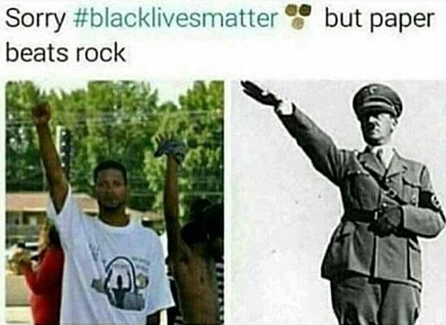 Sorry Blacklivesmatter But Paper Beats Rock