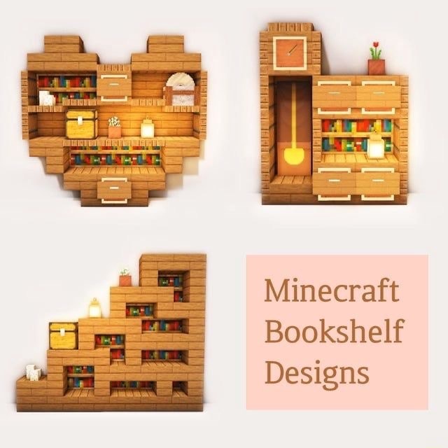 Minecraft Bookshelf Designs iFunny