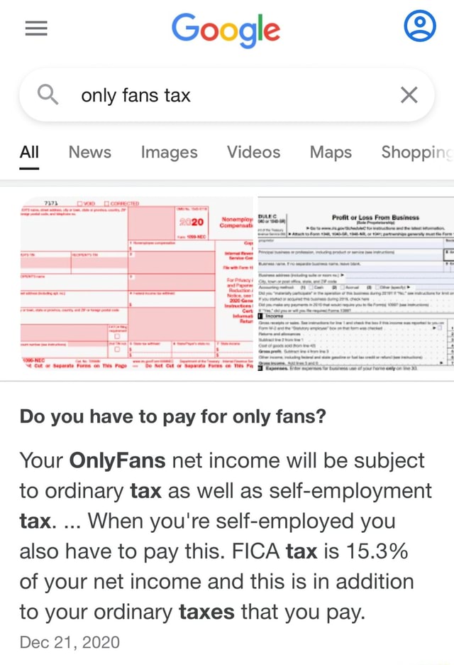 How does taxes work with onlyfans