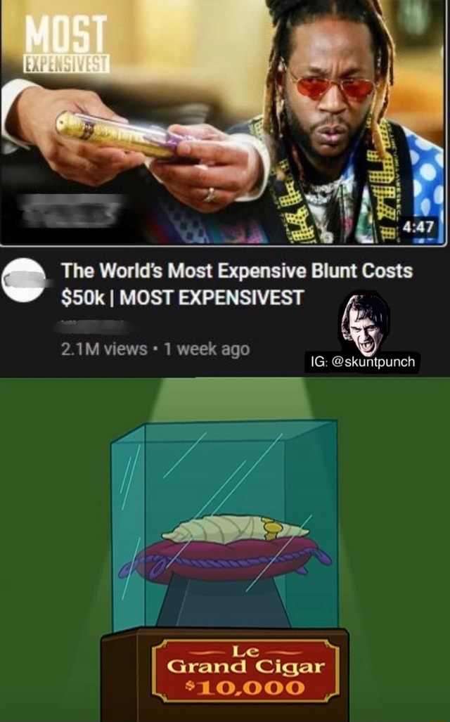 The World's Most Expensive Blunt Costs I MOST EXPENSIVEST 2.1M views 1