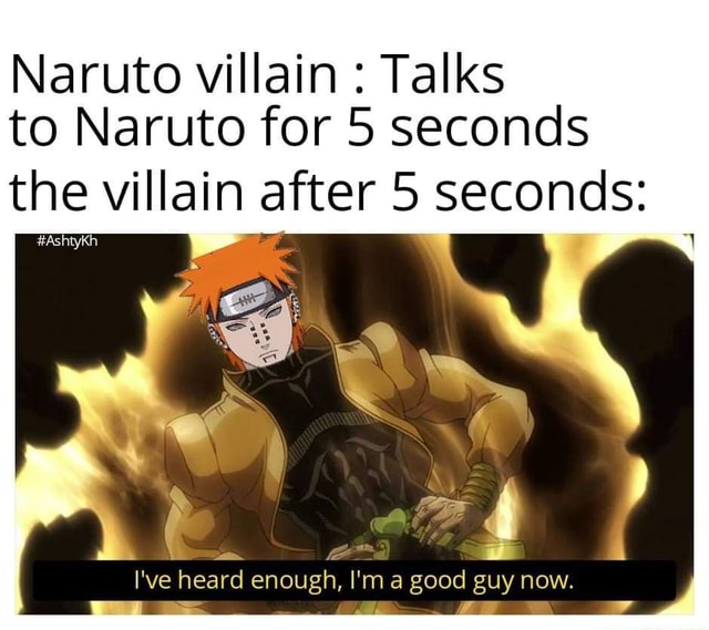 Naruto villain : Talks to Naruto for 5 seconds the villain after 5 ...