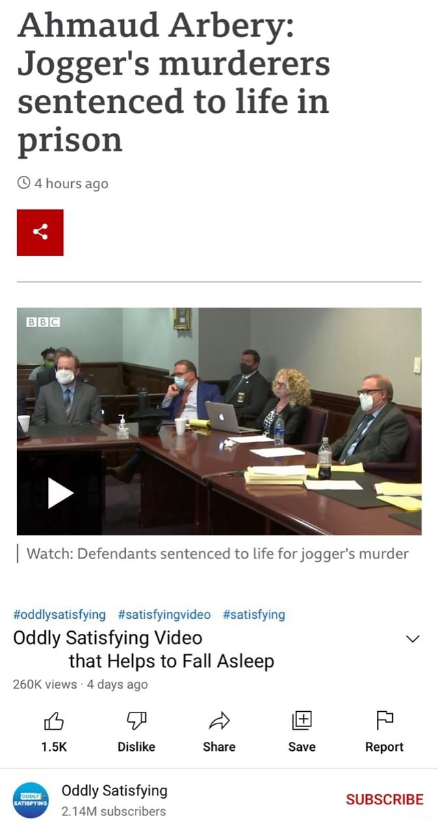 Ahmaud Arbery Jogger's murderers sentenced to life in prison 4 hours