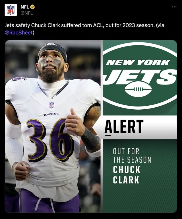 New York Jets starting safety Chuck Clark to miss 2023 season with torn ACL