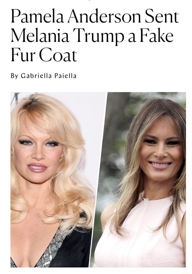 #wholesome #wholesome_memes - Pamela Anderson Sent Melania Trump a Fake ...