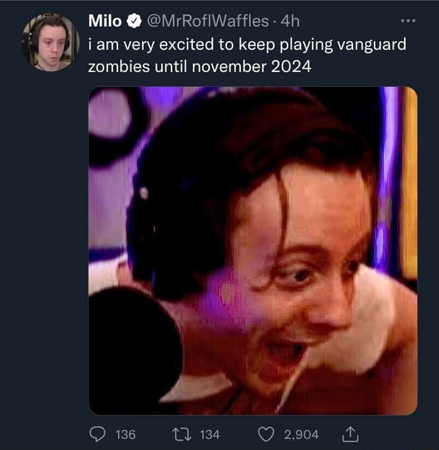 Milo @ @MrRoflWaffles af iam very excited to keep playing vanguard ...