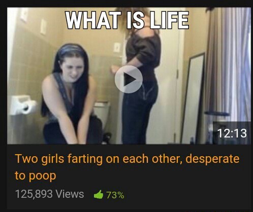 Girl farting on each other