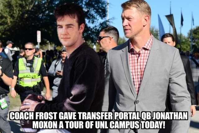 COACH FROST GAVE TRANSFER PORTAL OB JONATHAN MOXON A TOUR OF UNL CAMPUS ...