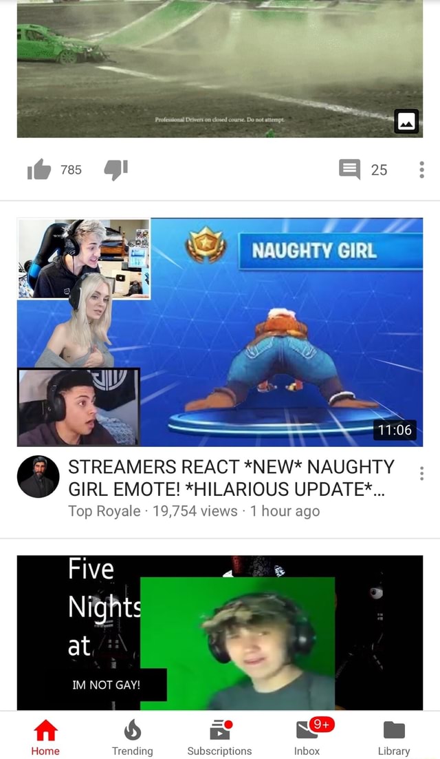 Naughty Girl Fortnite Streamers React New Naughty Girl Emote Hilarious Update Top Royale 19 754 Views 1 Hour Ago Five Nights At
