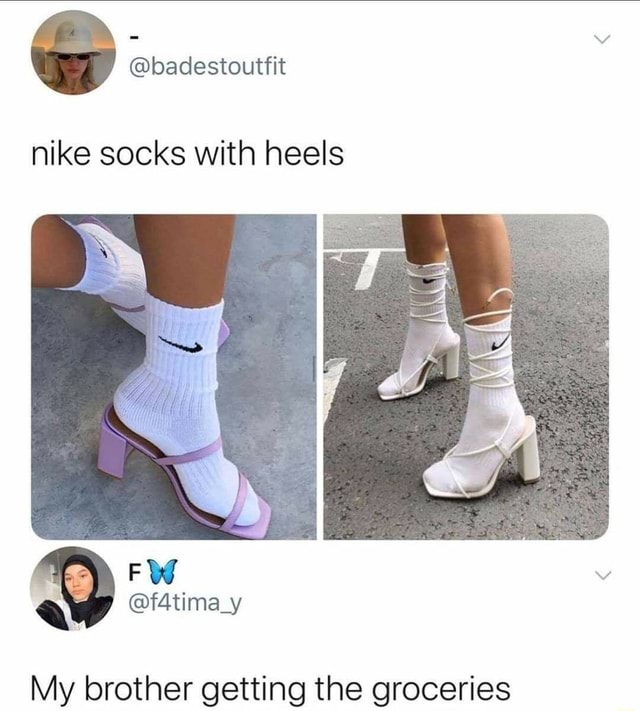 nike shoes with socks attached
