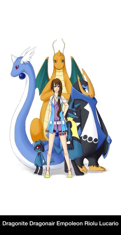 Dragonite Dragonair Empoleon Riolu Lucario - Dragonite Dragonair ...