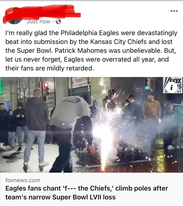 Ust now @ I'm really glad the Philadelphia Eagles were devastatingly beat  into submission by the Kansas City Chiefs and lost the Super Bowl. Patrick  Mahomes was unbelievable. But, let us never