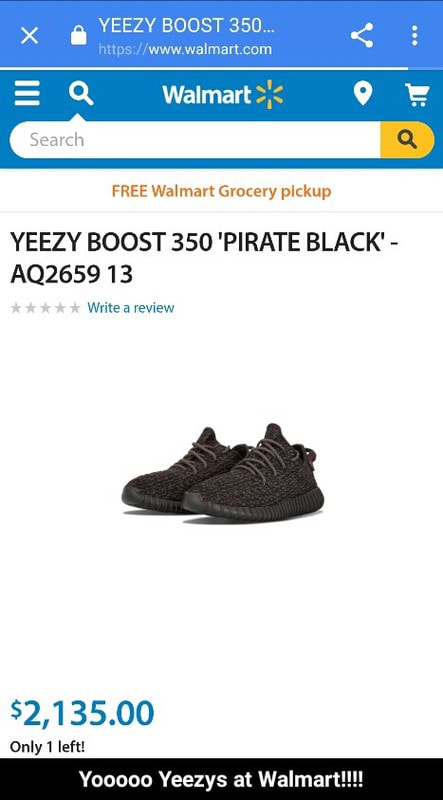 walmart yeezys
