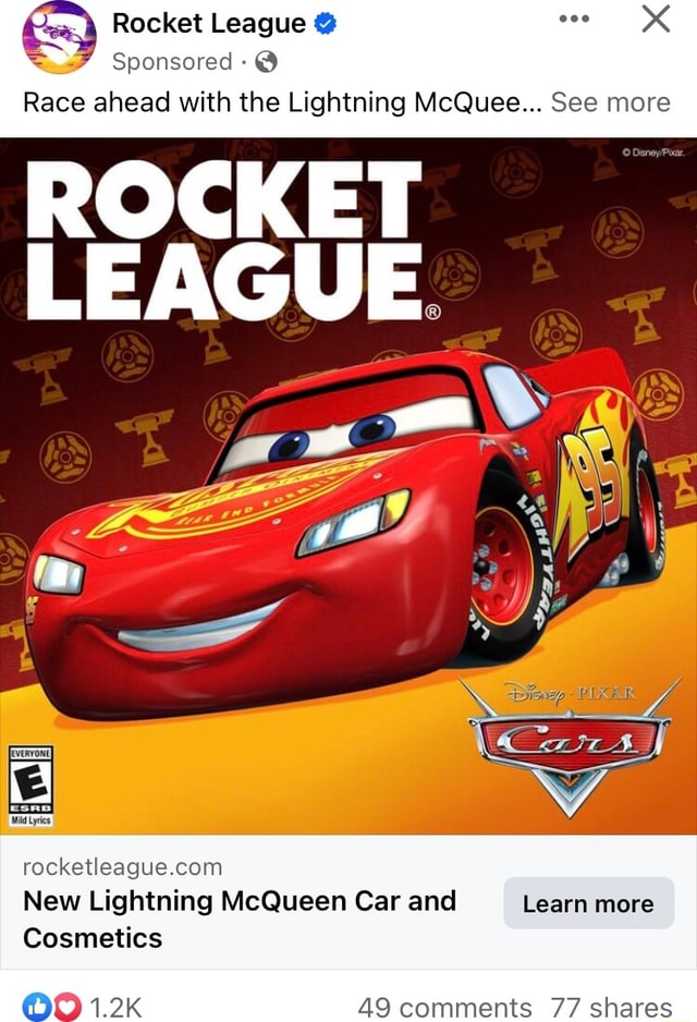 I beg Rocket League add Lightning McQueen to promote the new TV series. It  makes so much sense Kachow : r/RocketLeague