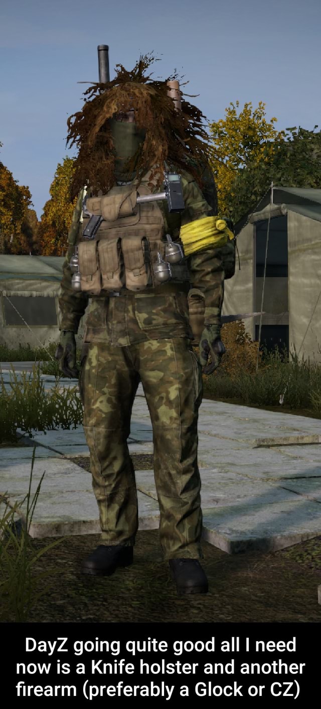 DayZ going quite good all need now is a Knife holster and another