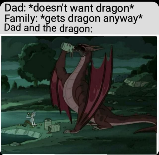 Dad: *doesn't want dragon* Family: *gets dragon anyway* Dad and the ...