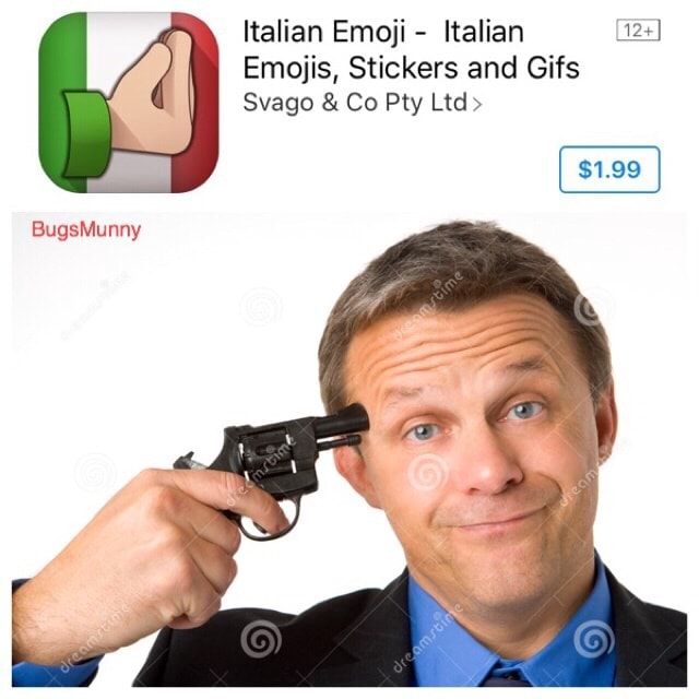 Italian Emoji - Italian &! Emojis, Stickers and Gifs Svago & Co Pty Ltd ...