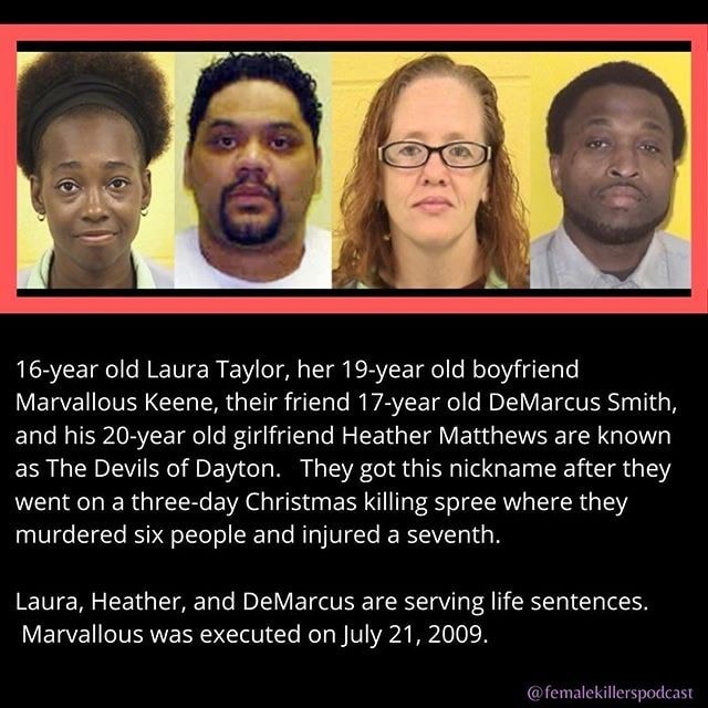 16year old Laura Taylor, her 19year old boyfriend Marvallous Keene