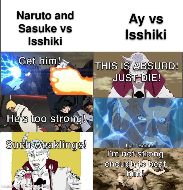 Naruto and Sasuke vs Isshiki Get himy> THIS IS ABSURD! Ay vs Isshiki ...