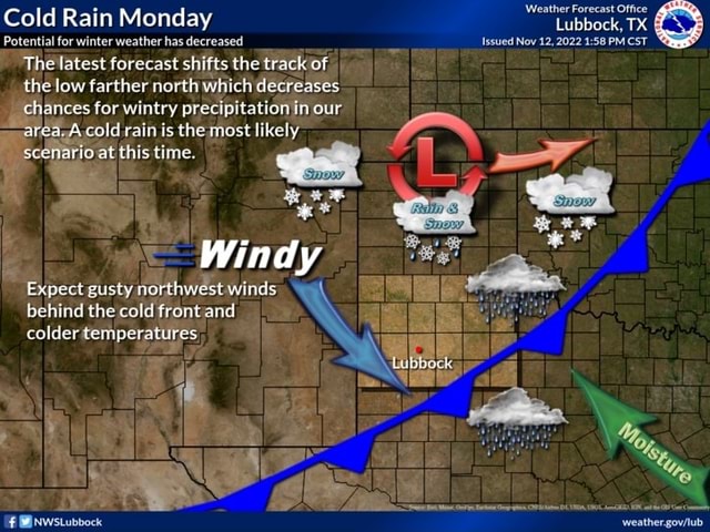 Cold Rain Monday Potential for winter weather has decreased Issued Nov ...