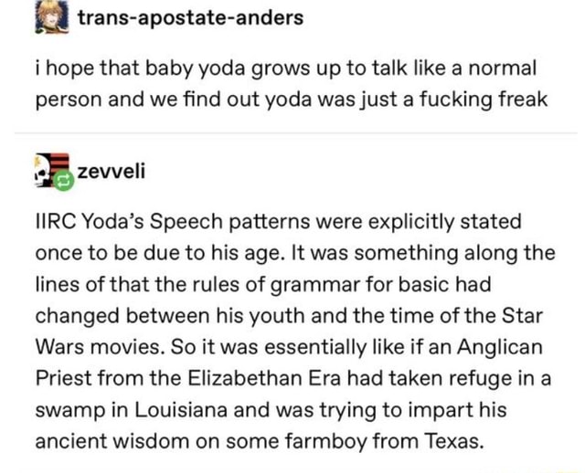 Lego yoda text to speech