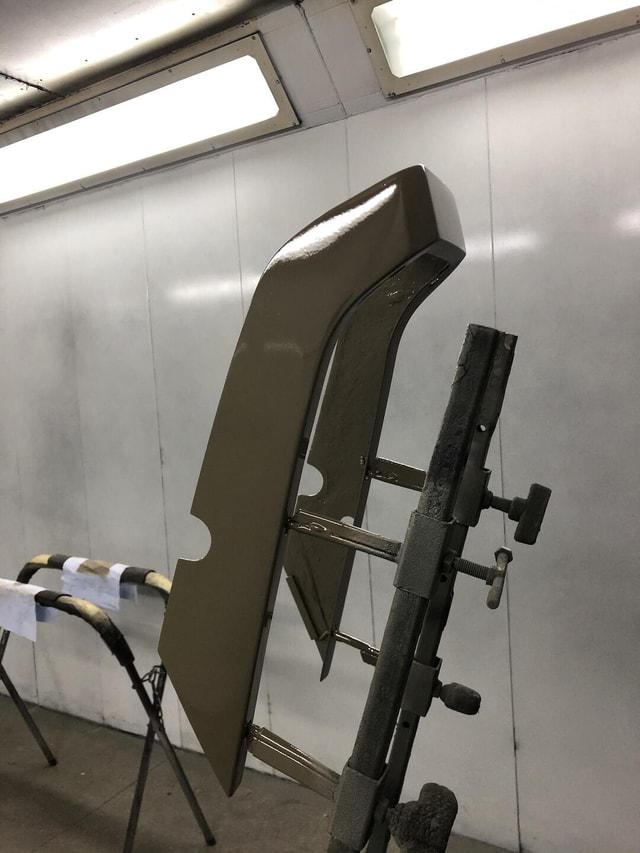 The original fibreglass had a lot of defects and cracks. Had to sand