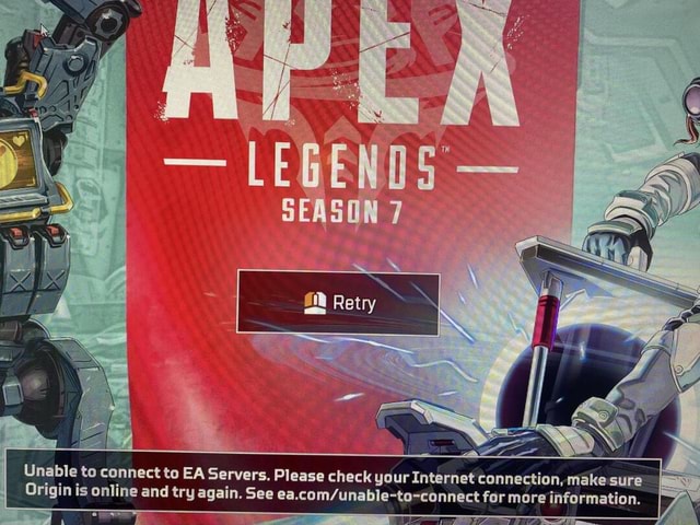 Origin Unable To Connect To Ea Servers Apex Legends