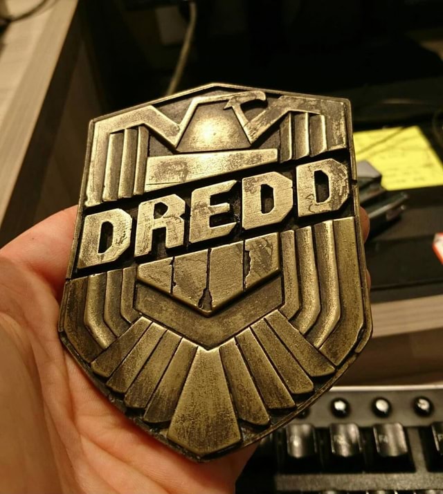 3D Printed Judge Dredd Badge - iFunny