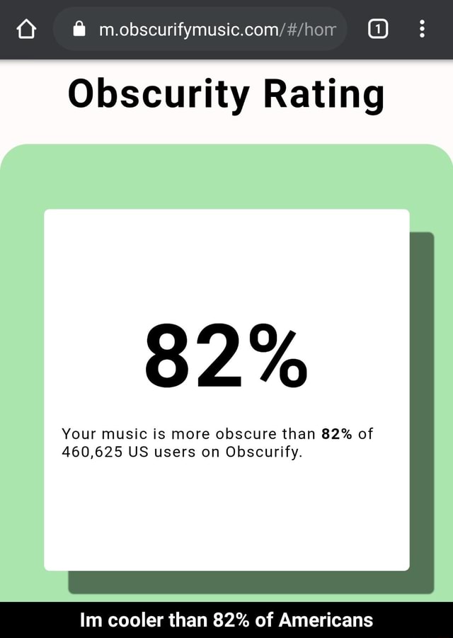 obscurity rating apple music