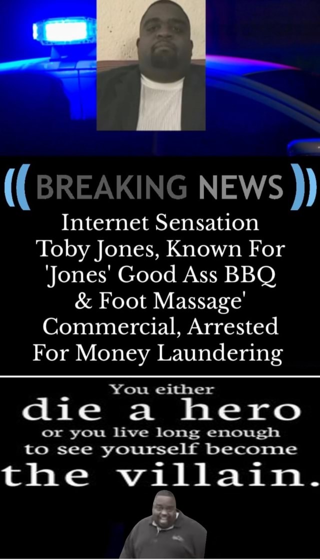 NEWS Internet Sensation Toby Jones, Known For 'Jones' Good Ass BBQ
