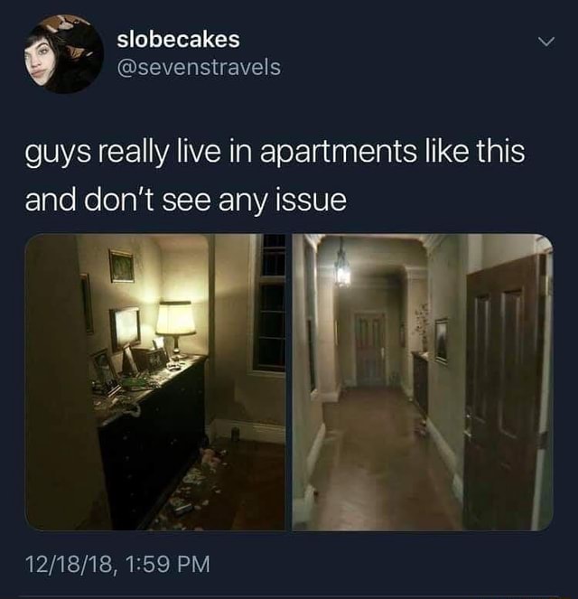 Guys really live in apartments like this and don't see any issue - iFunny