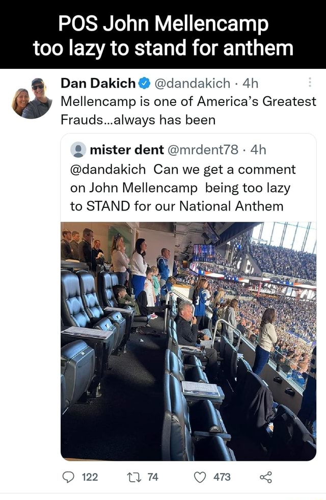 So Why Exactly Was John Mellencamp Sitting During The National