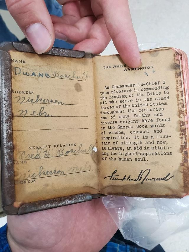 Ww2 Bulletproof Bible (Made in 1943) )