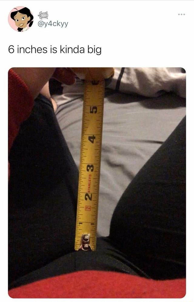 6 inches is kinda big - iFunny