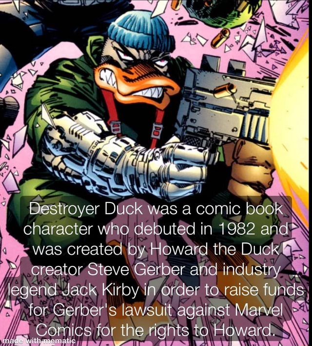 SS Destroyer Duck was a comic book character who debuted in 1982 and ...