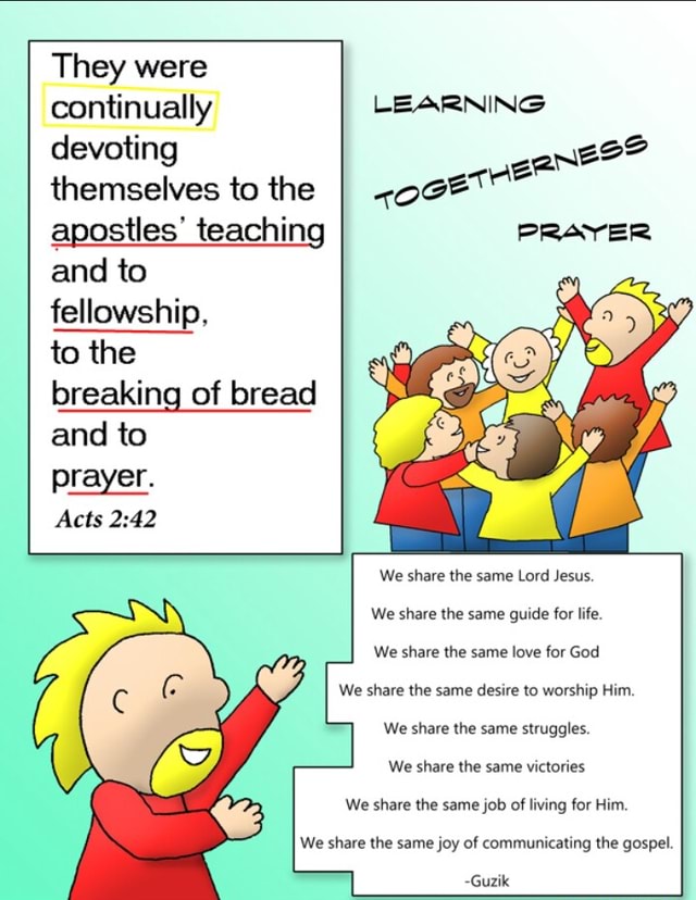 They Were Continually Learning Devoting Themselves To The Apostles 