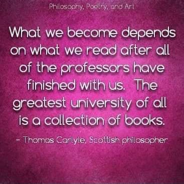 Philosophy, Poetry, and Art What we become depends on what we reod ...