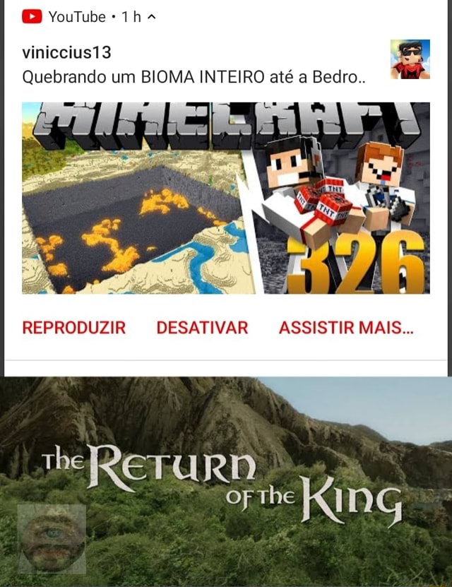 Youtube Viniccius13 Quebrando Um Bioma Inteiro Até A Bedro Reproduzir