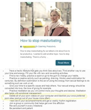 How to stop masterbating - How to stop masturbating - iFunny