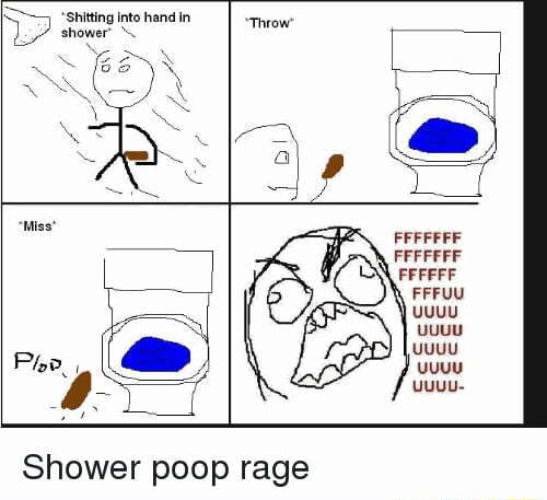 *shitting Into hand in shower Throw*