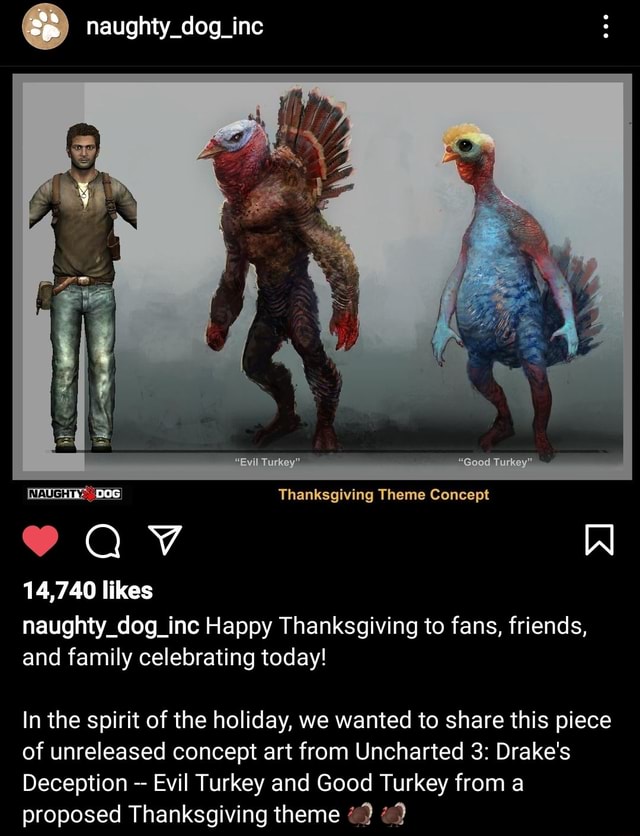 Naughty_dog_inc : Turkey" Thanksgiving Theme Concept 14,740 likes