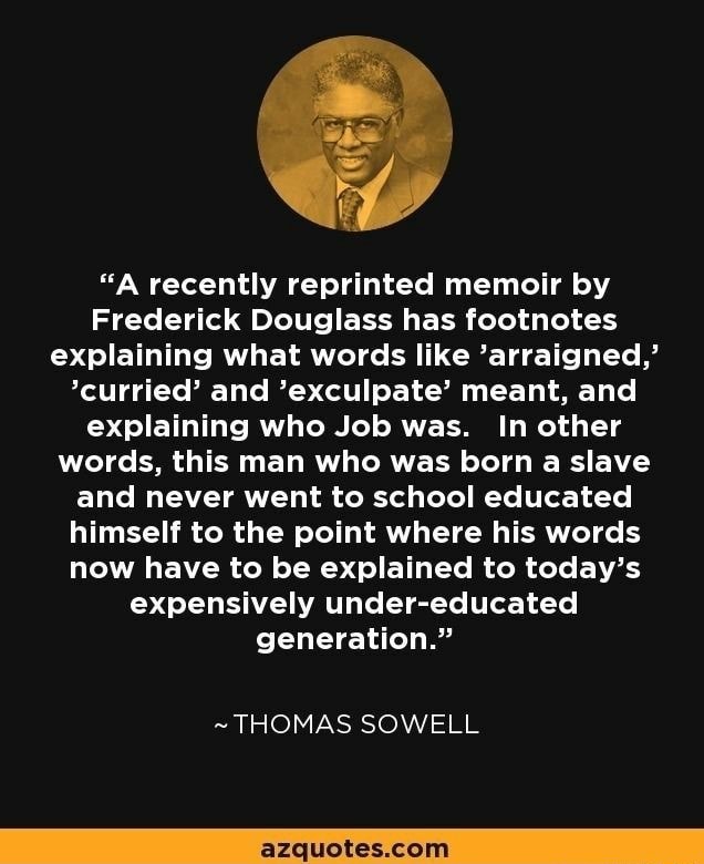 "A recently reprinted memoir by Frederick Douglass has footnotes ...