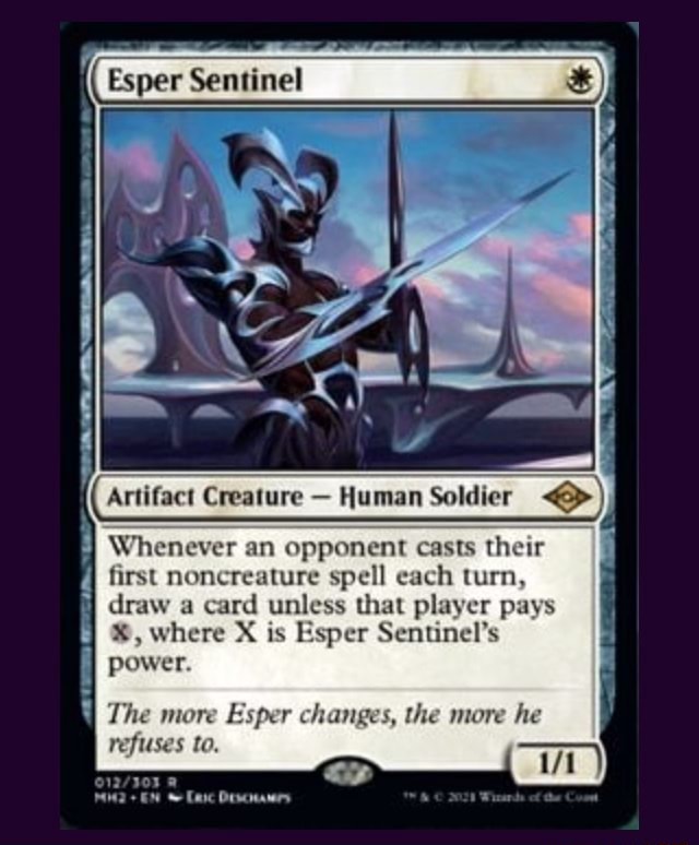 Esper Artifact Creature - Human Soldier Whenever an opponent casts ...