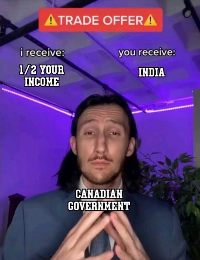 TRADE OFFER i receive: you receive: YOUR INDIA INCOME CANADIAN ...