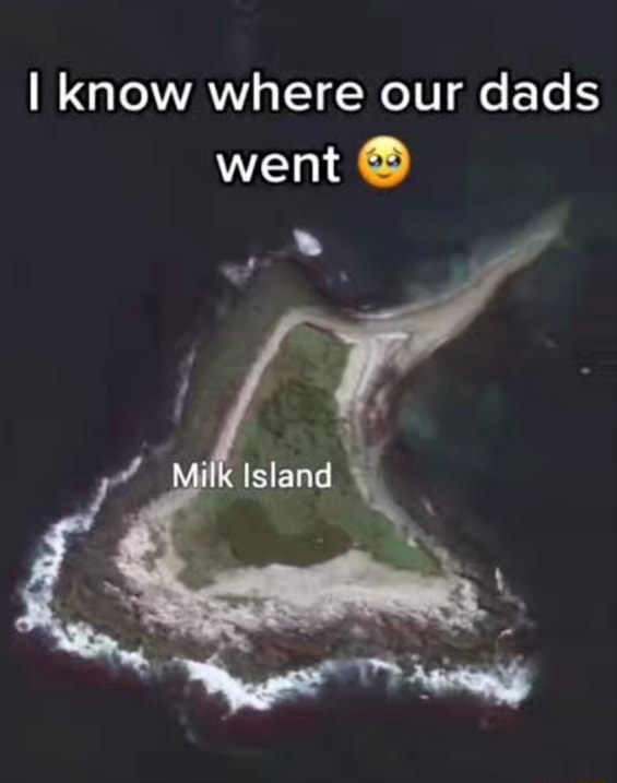 I know where our dads went Milk Island iFunny