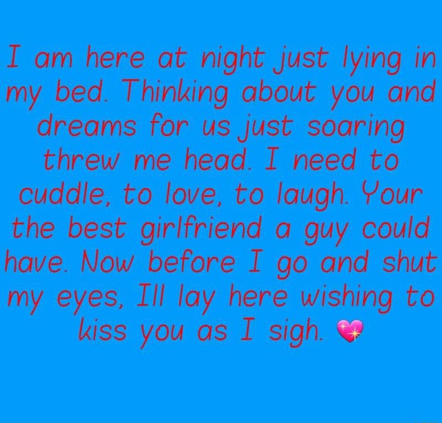 I am here at night Just lying in my bed Thinking about you and dreams