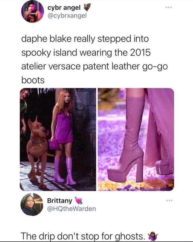 go go boots versace