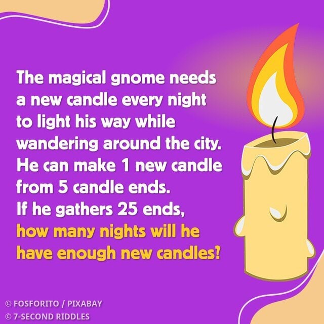 Missing Candle Riddles Test your brain with this riddle 🧩💡 #riddle #brainteaser #puzzle ...