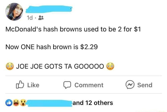 Chipper stan 4life but remember when mcdonalds hashbrowns were only $1